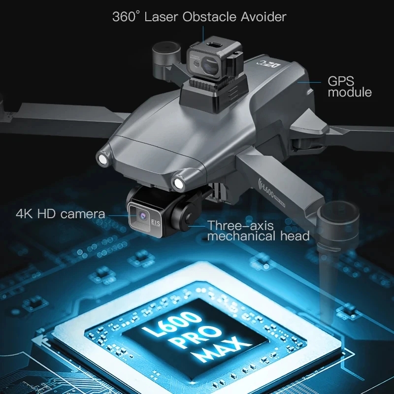 L600 PRO MAX GPS Drone profesi - Drone Cinematic reseña y precio