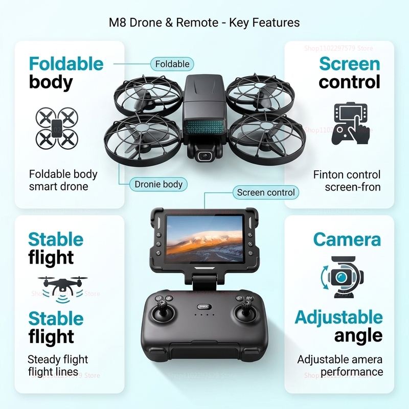 Nuevos Drones M8 GPS 8K Profes - Drone Multispectral reseña y precio