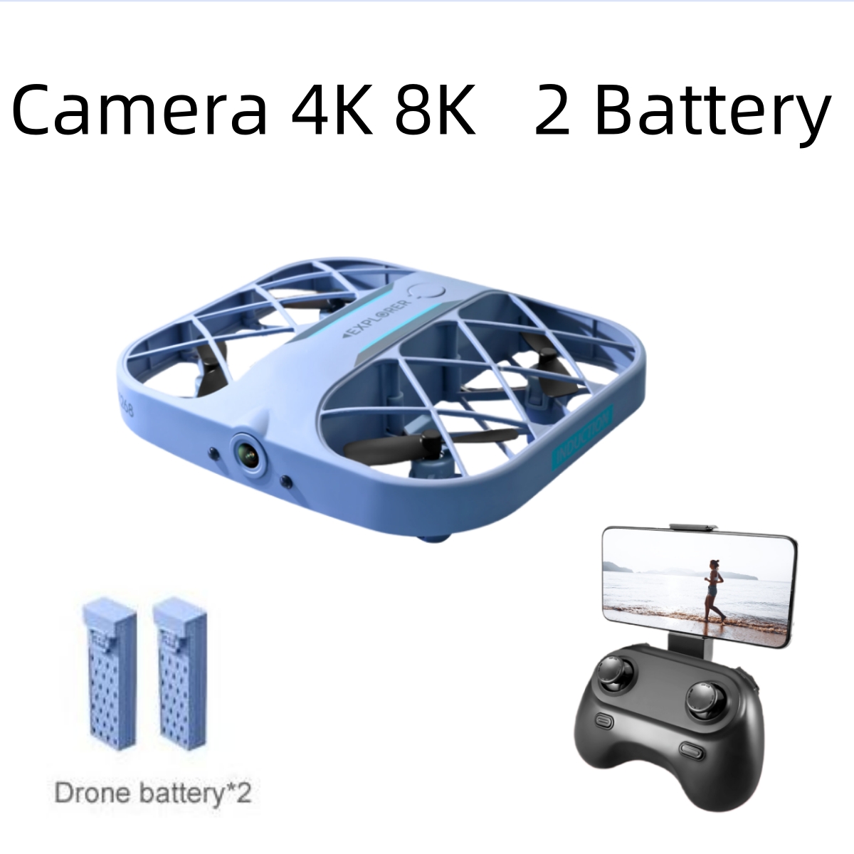 Dron JJRC H107 FPV RC con 2 Ba - Drone Cinematic reseña y precio